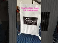 Вентилируемая сетка для сжигания дров FIBC большая сумка с сеткой с четырех сторон